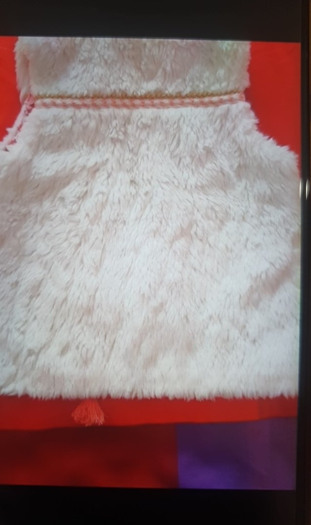 Kız Çocuk Kürk Detaylı Bohem Yelek - Görsel 2