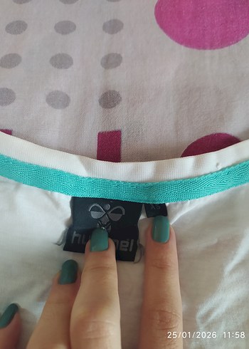 Beyaz Baskılı Kısa Kollu Kadın Tişört - Görsel 3