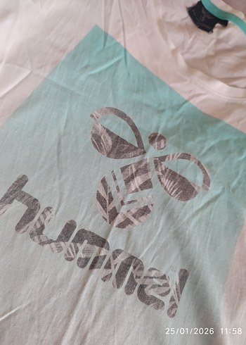 Beyaz Baskılı Kısa Kollu Kadın Tişört - Görsel 4