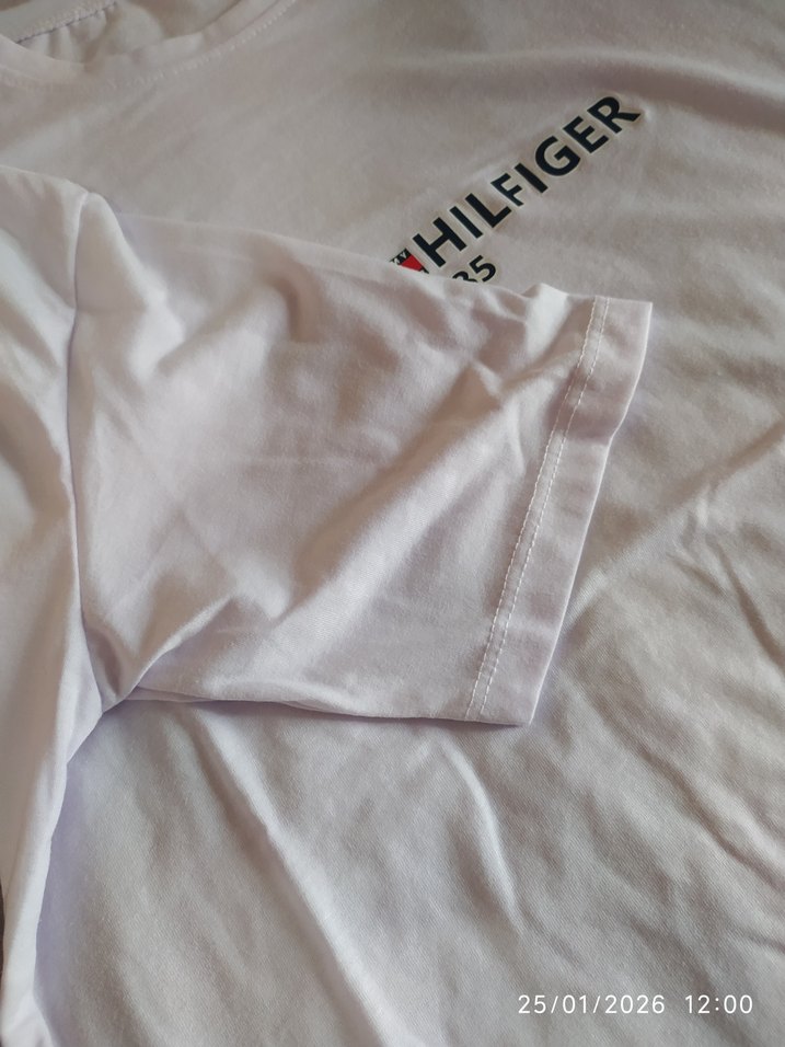 Tommy Hilfiger Beyaz Baskılı tişört - Görsel 2