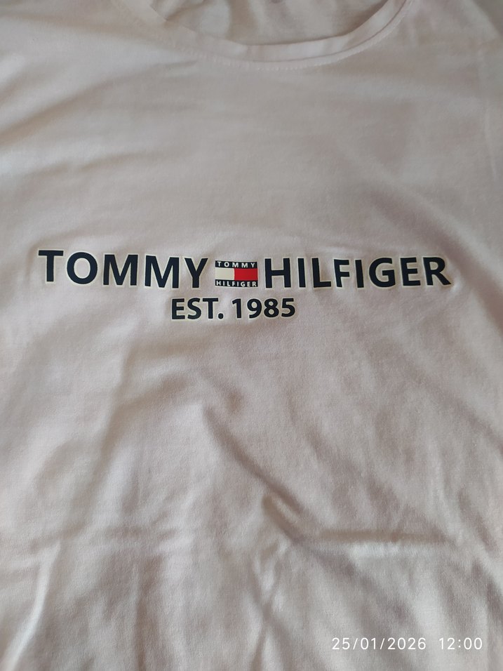 Tommy Hilfiger Beyaz Baskılı tişört - Görsel 3