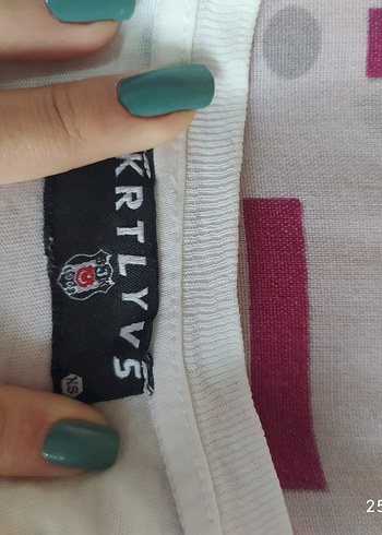 Beyaz Baskılı Kız Tişörtü - Görsel 3