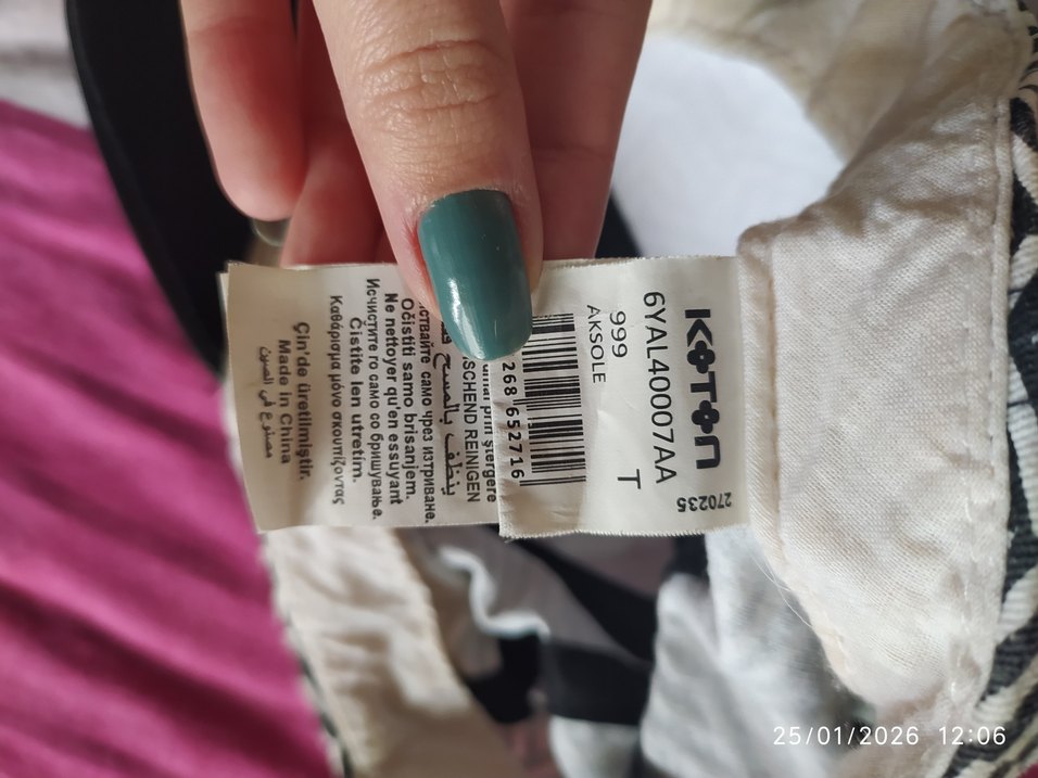 Renkli Desenli Siyah Kadın Şapka - Görsel 4