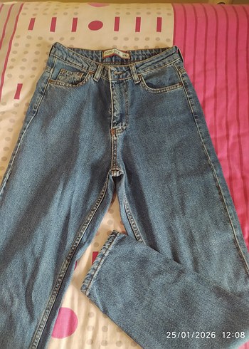 Kadın Kot Pantolon Bol Kesim Normal Boy mom jean - Görsel 2