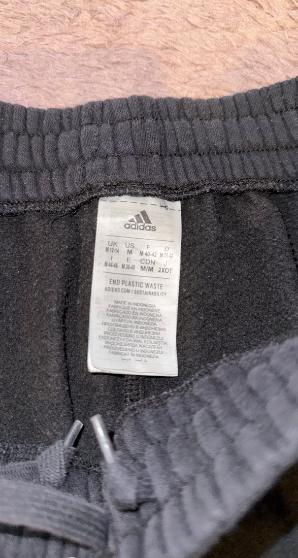 Kadın Siyah Adidas Rahat Kesim Eşofman - Görsel 3