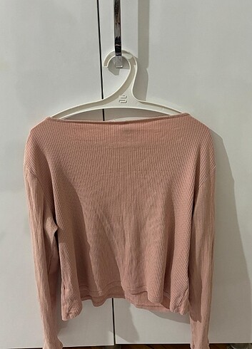 H&M toz pembe bluz