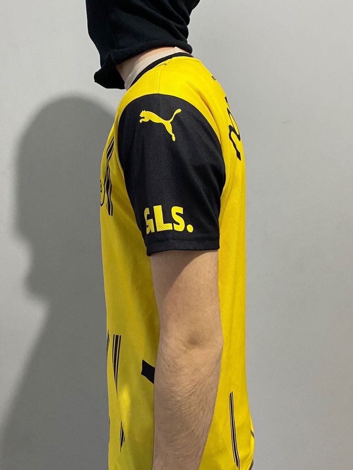 Sarı Erkek Kısa Kollu Spor Forma - Görsel 2