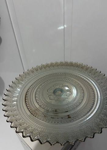 Akcam Ayaklı Bohem Kahverengi Kek Tabağı - Görsel 4