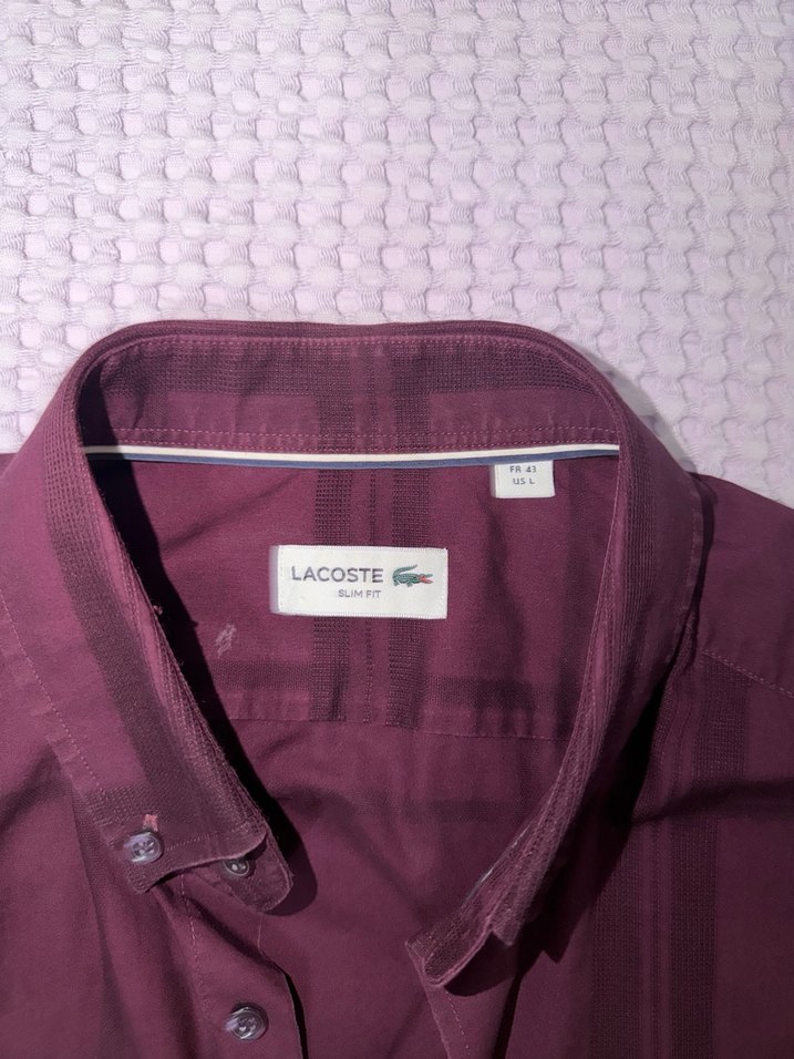 Lacoste orijinal gömlek - Görsel 3