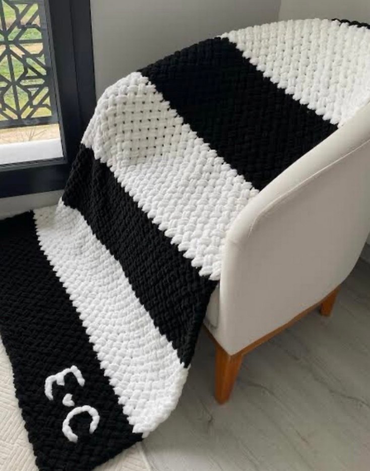 Taraftar için Örgü Battaniye - Görsel 3