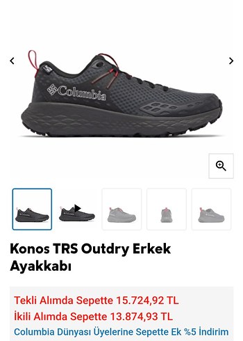 Columbia Siyah Gri Erkek Outdoor Ayakkabı - Görsel 4