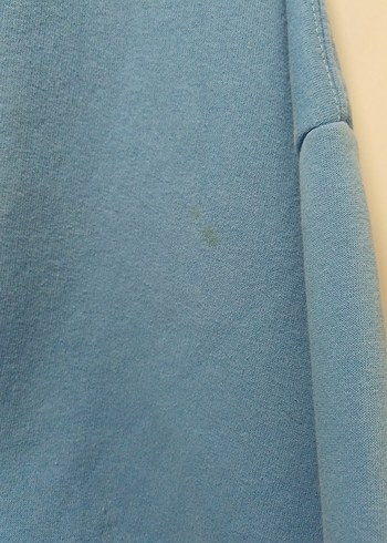 Mavi Oversize Kadın Sweatshirt - Görsel 4