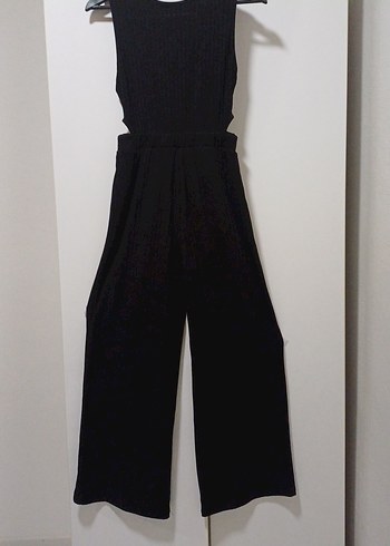 Siyah, V Yaka,Kadın Tulum - Görsel 2