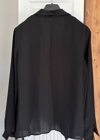 Düğmeli Uzun Kollu Çizgili Kadın Gömlek - Görsel 2