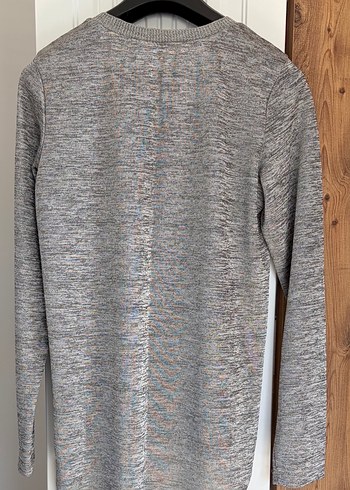 Gri Uzun Kollu Kadın Bluz - Görsel 2