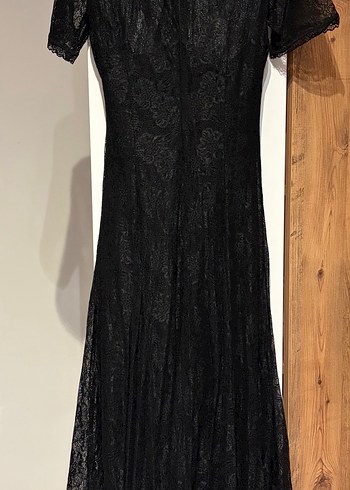 Siyah Uzun Gotik Elbise - Görsel 2