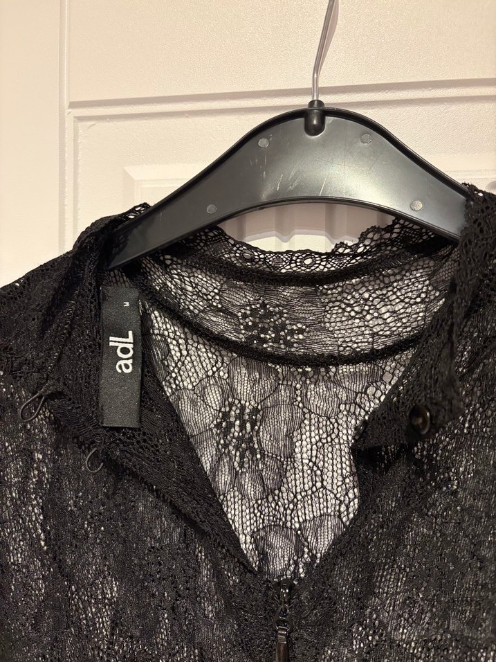 Siyah Uzun Gotik Elbise - Görsel 3