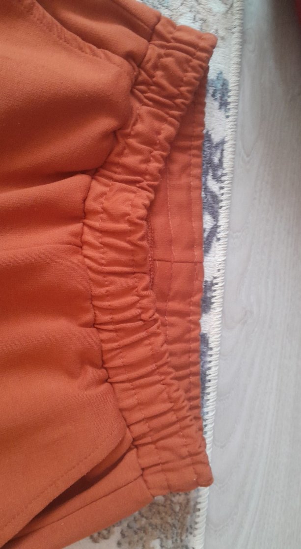 kadın Kahverengi Bol Kesim Kemerli Eşofman Altı - Görsel 3