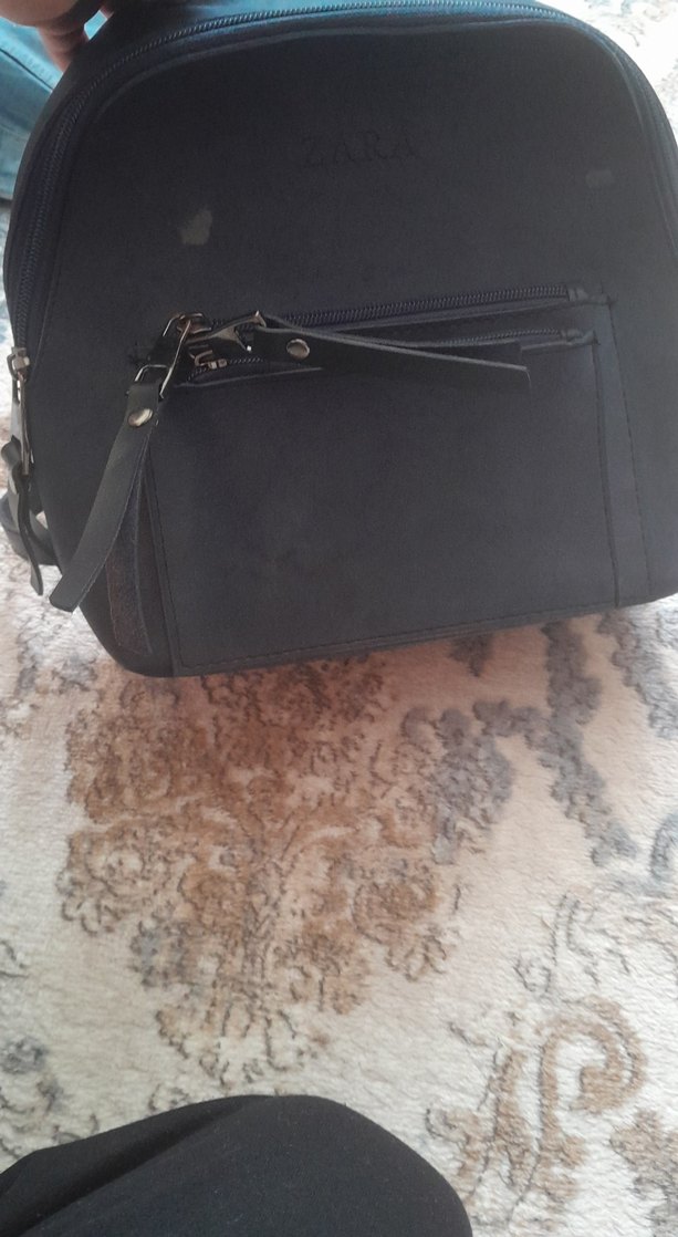 Gri Kadın Clutch Çanta Fermuarlı - Görsel 2