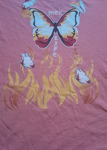 Pembe Baskılı Hamile Tişörtü - Görsel 2