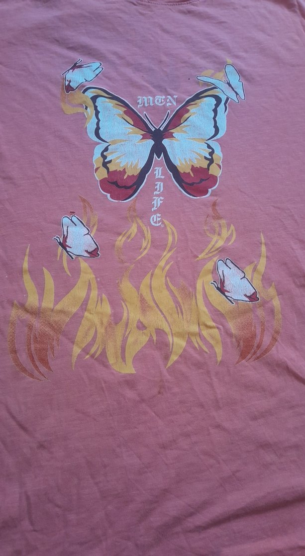 Pembe Baskılı Hamile Tişörtü - Görsel 2