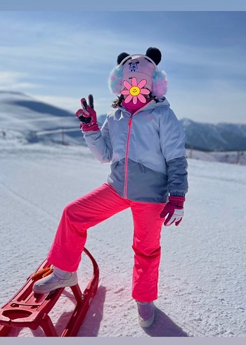 Çocuk kayak pantolonu ve kayak montu - Görsel 2