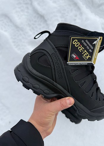 Erkek Siyah Outdoor Botlar Velcro Detaylı - Görsel 2