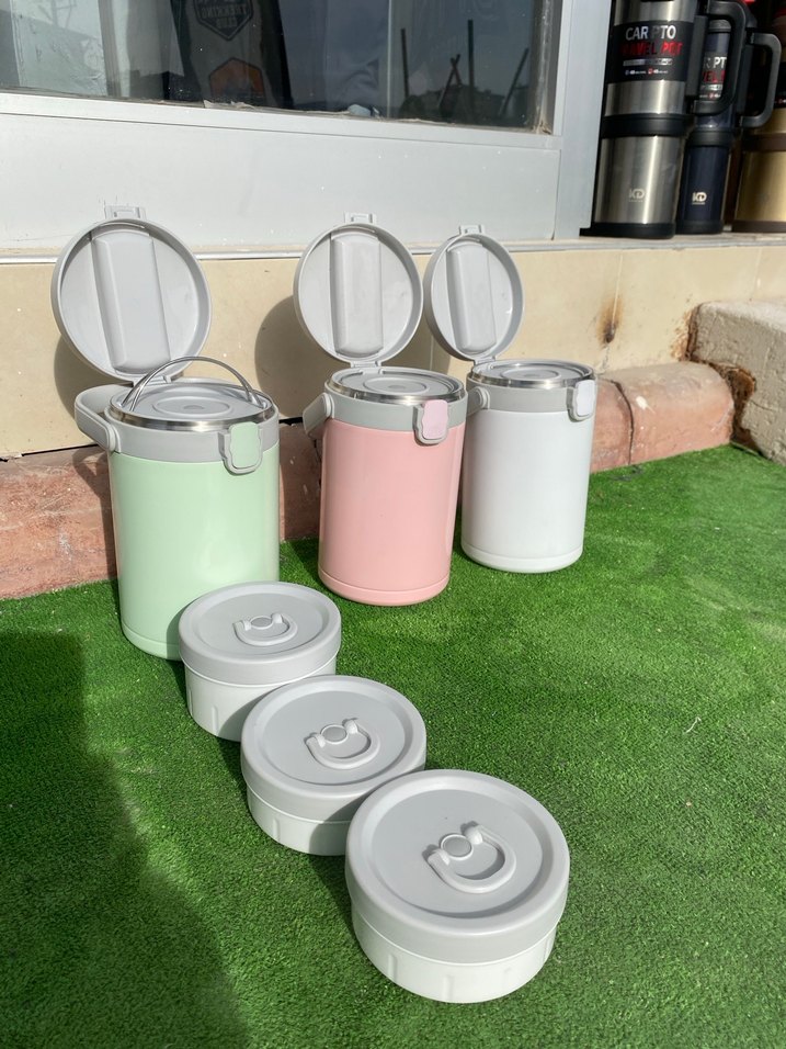 Pastel Yeşil Çocuk Termos Şişesi - Görsel 3