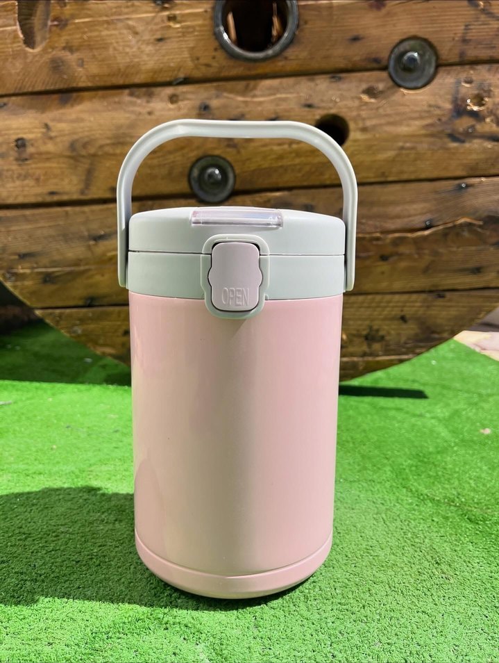 Pastel Yeşil Çocuk Termos Şişesi - Görsel 2