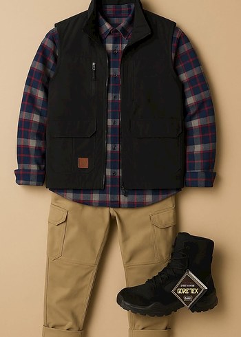 Outdoor Taktik Kombin Seti | Polarlı Gömlek + Çok Cepli Softshel - Görsel 4