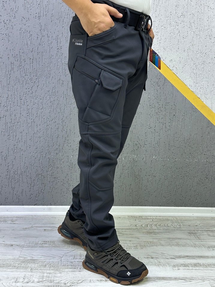 Kemerli Siyah Erkek taktik  Pantolon - Görsel 2