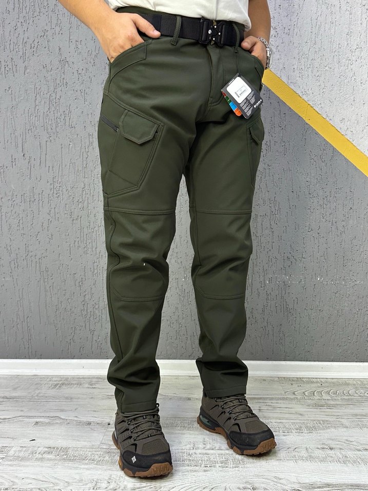 Kemerli Siyah Erkek taktik  Pantolon - Görsel 3