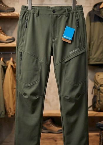 Columbia Siyah Fermuarlı Erkek Eşofman Altı - Görsel 3