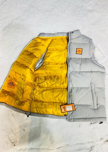 Beyaz Fermuarlı Erkek Yelek - Görsel 4