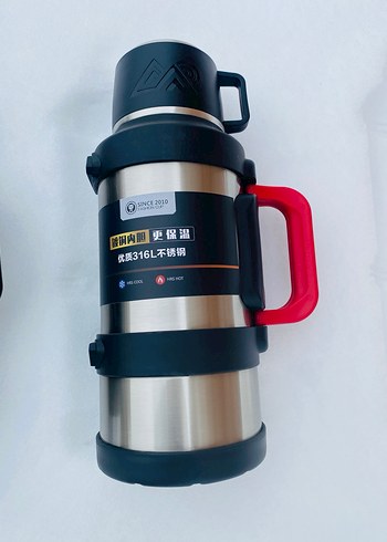 Çocuklar için gri termos şişe ve ısıtıcı - Görsel 3