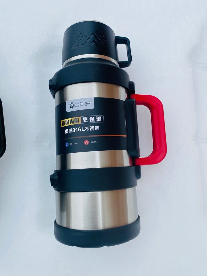 Çocuklar için gri termos şişe ve ısıtıcı - Görsel 3