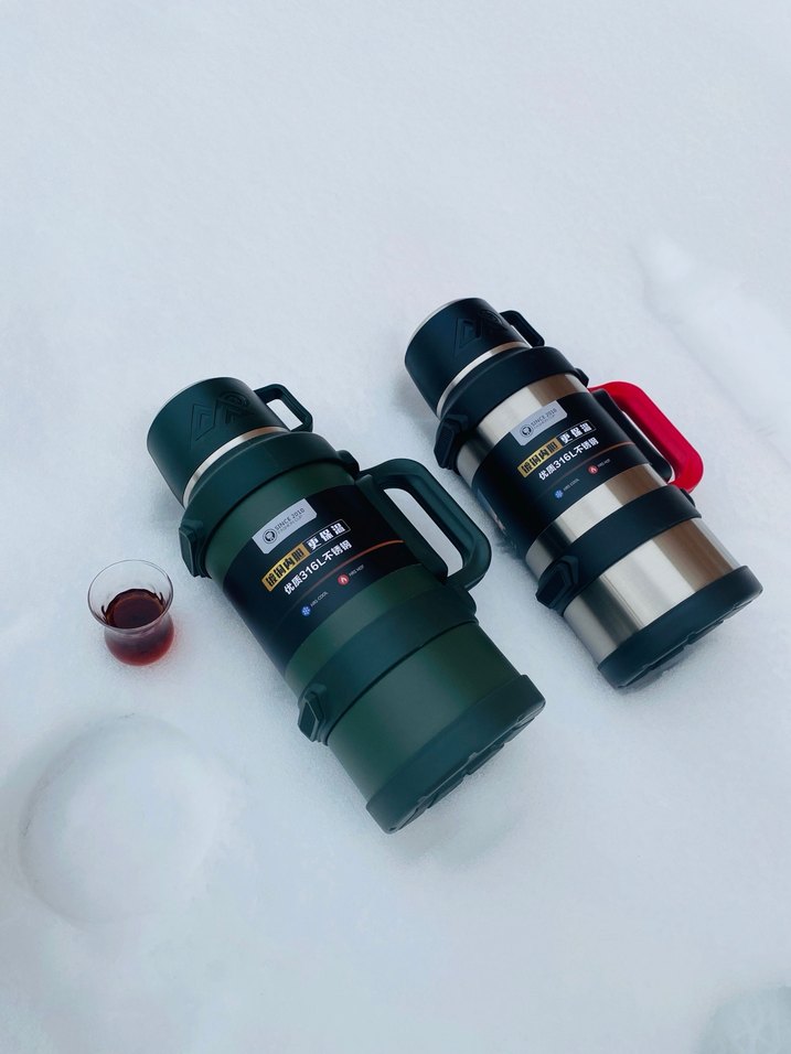 Çocuklar için gri termos şişe ve ısıtıcı - Görsel 4