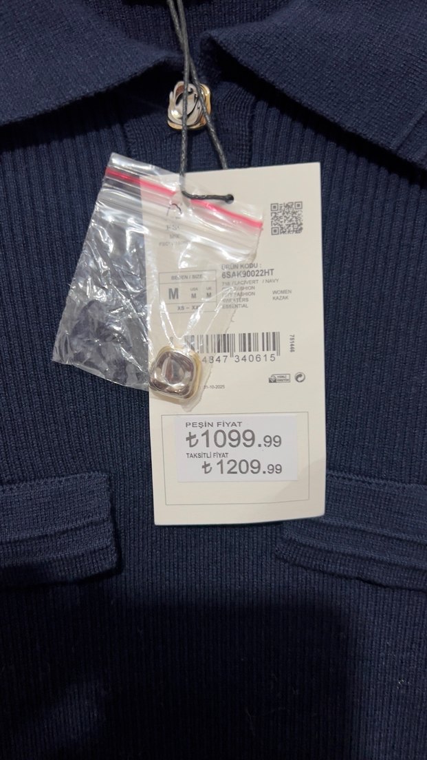 Kadın Lacivert Polo Yaka Tişört - Görsel 2