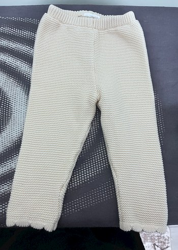 Kız Bebek Krem Triko Örgü Takım - Görsel 4