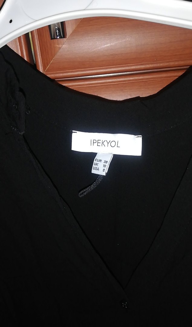 Düğmeli Siyah Kolsuz Midi Viskon Kadın Yelek - Görsel 3