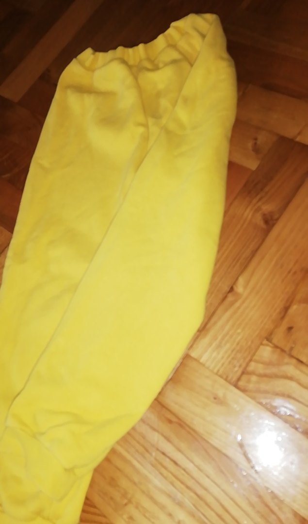 Sarı Rahat Kesim Kız Eşofman Altı - Görsel 2