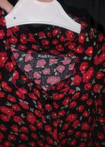 Kadın Uzun Pembe Bağlama Desenli Salaş Sabahlık - Görsel 3