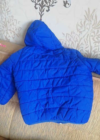 Erkek Çocuk Parlak Mavi Fermuarlı Mont - Görsel 2