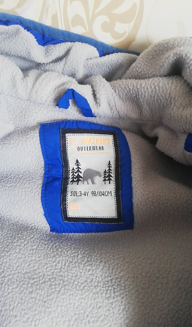 Erkek Çocuk Parlak Mavi Fermuarlı Mont - Görsel 3