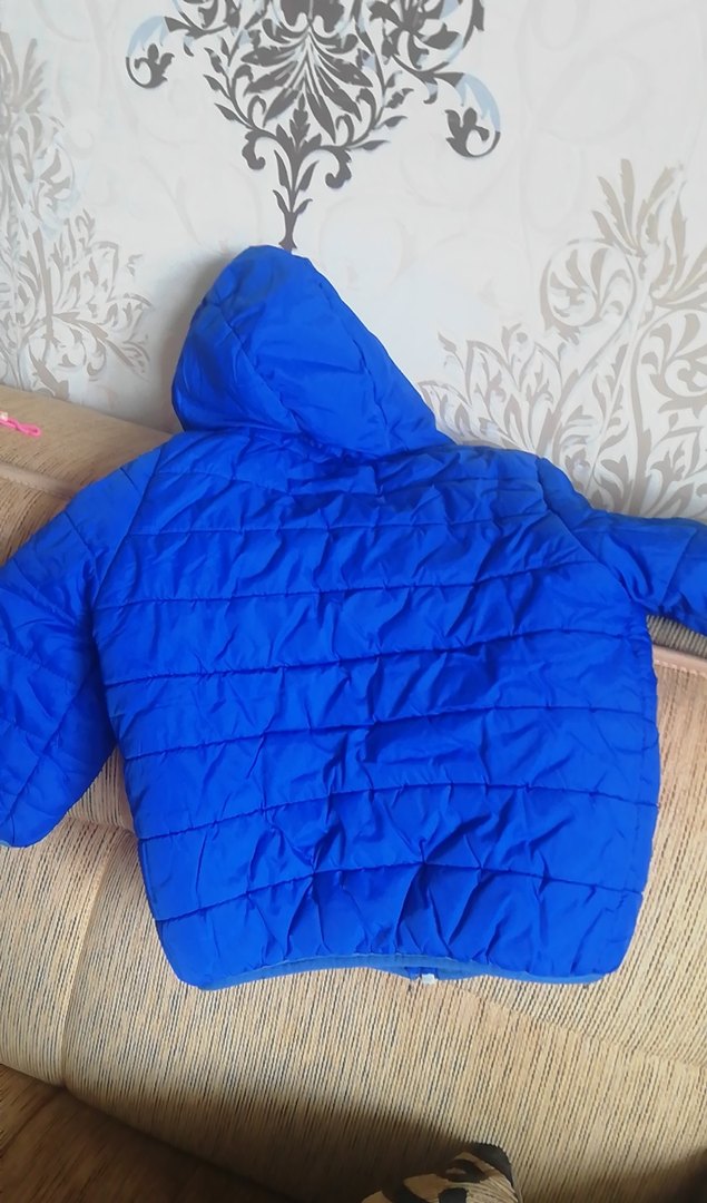 Erkek Çocuk Parlak Mavi Fermuarlı Mont - Görsel 2