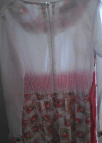 Pembe Desenli Kız Elbisesi - Görsel 2