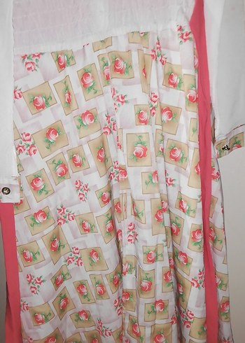 Pembe Desenli Kız Elbisesi - Görsel 3