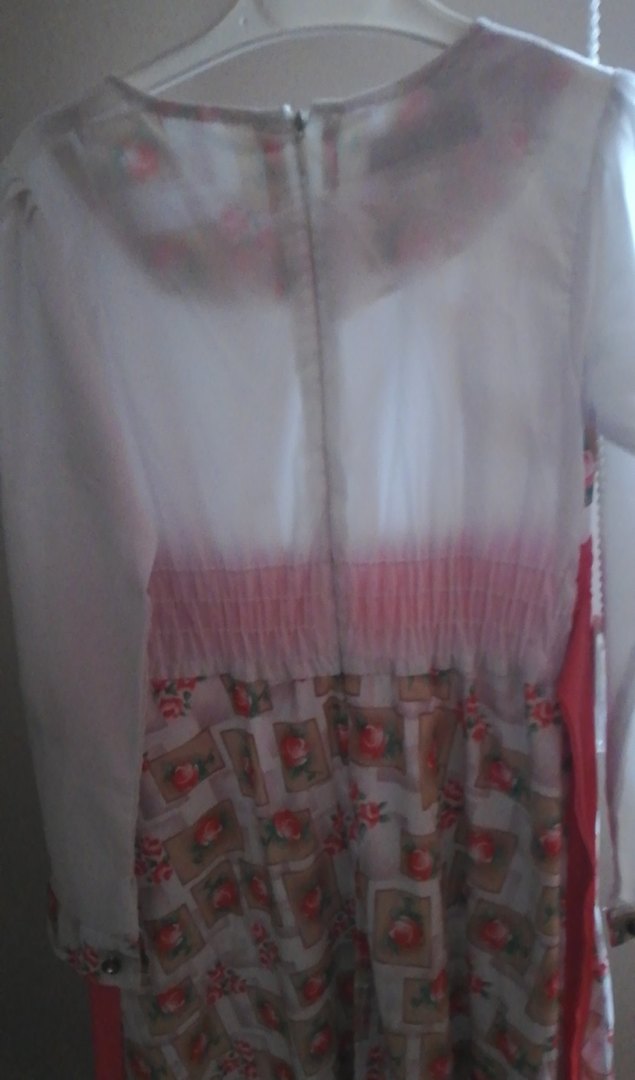 Pembe Desenli Kız Elbisesi - Görsel 2