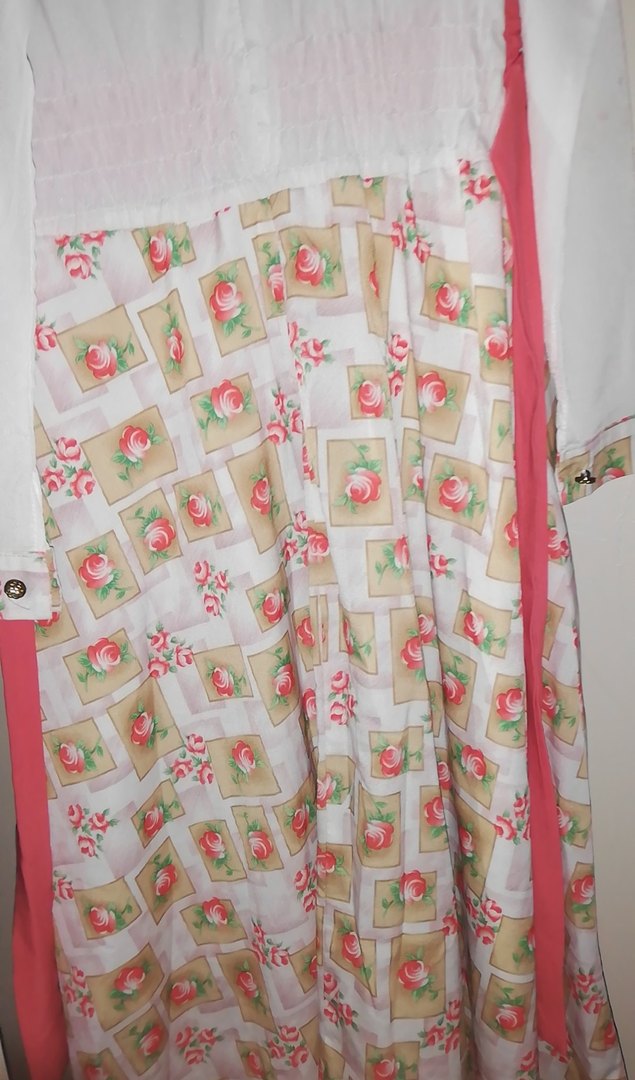 Pembe Desenli Kız Elbisesi - Görsel 3