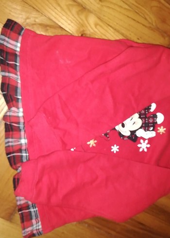 Kız Çocuk Kırmızı Uzun Kollu Sweatshirt - Görsel 2